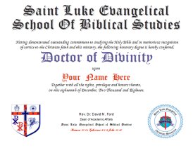 Dissertation only doctor of theology degrees online