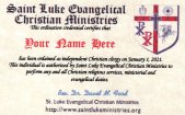 Clergy ID Card